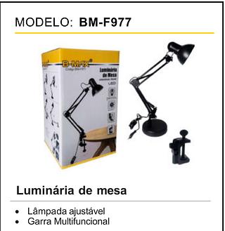 luminária de mesa • lâmpada ajustável • garra multifuncional，Bmax