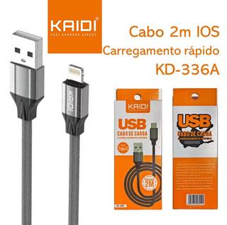￼Cabo Kaidi Carregamento Rápido 2 Metros IPHONE