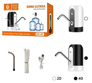 Bomba Automática Para Garrafão Bebedouro - Recarregável Usb