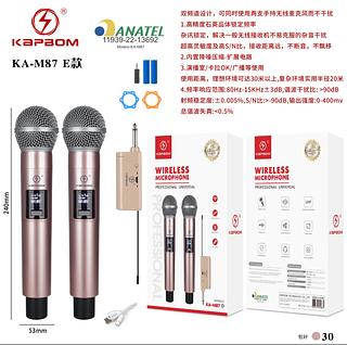 Kit 2 Microfones Sem Fio Recarregavel Com Longo Alcance