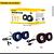 CAIXA DE SOM MULTIMIDIA HAYOM, PARA PC, USB, 3W2, PRETO E AZUL -