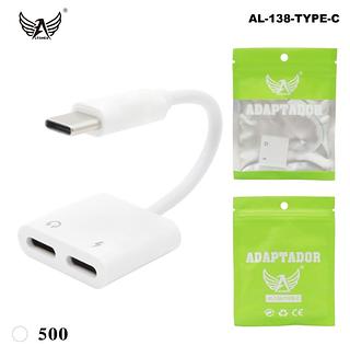 Adaptador Duplo 2 em 1 (Fone e Carregador) para Tipo-C 2342
