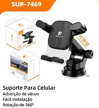 ￼Electro Nest Suporte Celular GPS Carro Veicular Rotação 360° Suporte Celular Veícular