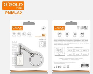 NOVA Mini Pendrive original Chaveiro Metal Usb 8G—AGOLD