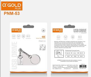 NOVA Mini Pendrive original Chaveiro Metal Usb 32G—AGOLD