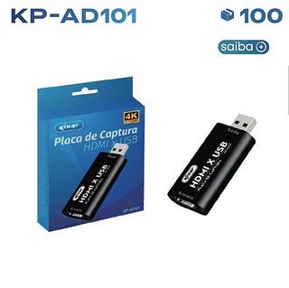 Placa Captura Mini 4k 1080p Hdmi Para Usb 2.0 Vídeo Live