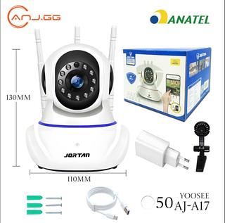 Camera Robo 3 Antenas Ip Wifi 360º 720p Sistema Yoosee/yyp2p