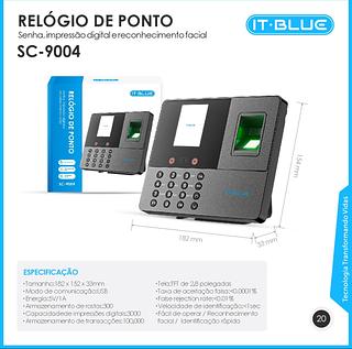 Relógio De Ponto 5v, 300 Rostos E Digitais Praticidade No Cor Preto 5v—LELONG
