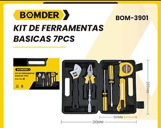 Jogo De Ferramenta Kit Maleta 7 Peças Compacto