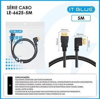 Cabo Hdmi X Hdmi 90º 5m—It-blue