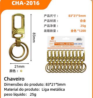 ￼Chaveiro Mosquetão Com Bussola pacote com 10pc