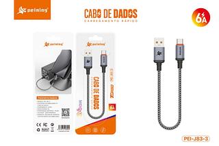 Cabo Carregamento 24cm USB para Tipo-C （PEINING）