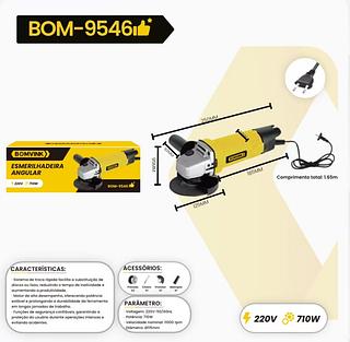 ESMERILHADEIRA ANGULAR 710W 220V