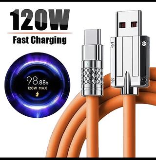 Cabo turbo 120w 6a linha grossa nova 1.2m