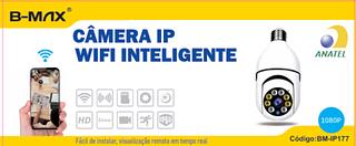 Câmera Espiã Lâmpada Wi-fi Full Hd Panorâmica 360º app yoosee—8177