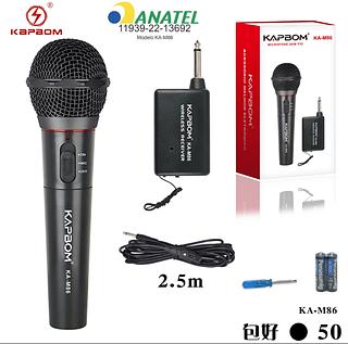 Microfone Sem Fio Profissional Completo ka-m86