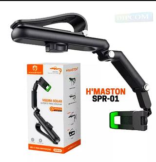 ￼Suporte Veicular Para Celular Encaixa na Viseira Solar do Veículo - H'MASTON SPR-01