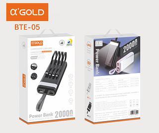 Carregador Portátil Power Bank 20000 Para iPhone E Samsung Preto Universal