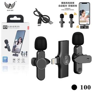 Microfone De Lapela Sem Fio Duplo Profissional Gravação para XIAOMI SUGSUNG XIAOMI （TYPE-C）