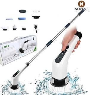 ￼Escova De Limpeza Ajustável Janela Banheiro e Cozinha Ferramenta 7 em 1 Recarregável NOVEVE