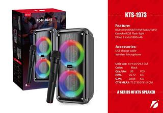 Caixa De Som Bluetooth Karaoke Wireless Com microfone com luz