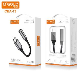 Adaptador de Fone P2 P3 3,5mm A'Gold USB-C Tipo C