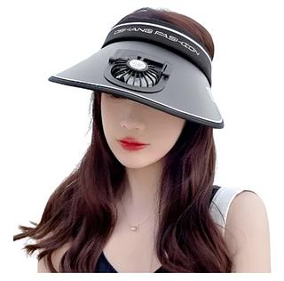 Chapéu Recarregável Por Usb Com Ventilador E Proteção Solar