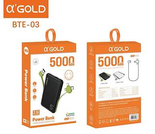 Power Bank Chnpineng 5000Mah com cabo v8，type-c，iphone