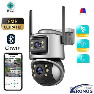 ￼Câmera de Segurança externa A32 à Prova d'Água E APP ICSEE Aplicativo ICSEE Com Alexa Wi-Fi Smart