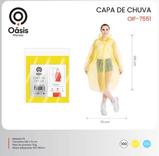 CAPA DE CHUVA ADULTO TAMANHO