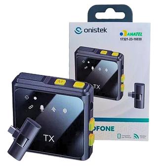 Microfone De Lapela Sem Fio Wireless 2.4ghz Usb-c Android—KNUP