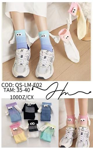 Harajuku Meias De Algodão Casal Sucção Magnética 3D Mão Em Multicor Unisexo Mãos Longas Engraçadas 35-40