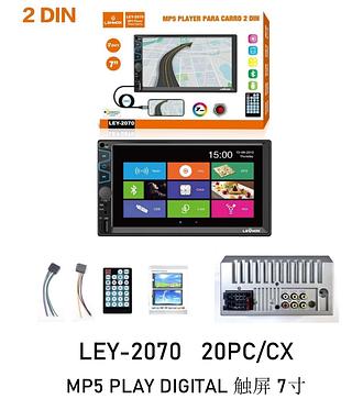 Aparelho Central Multimídia Bluetooth Mp5 2 Din 7 Polegadas— MP5 Play Digital