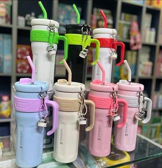 2024 novo estilo grande Mac gelo Mac copo térmico de palha copo de água feminino copo de água de alto valor grande capacidade aço inoxidável 316 com alça 1200ml com marca stanley