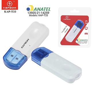 Adaptador Usb Bluetooth Receptor Áudio Carro Som Universal