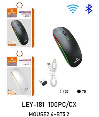 Mouse Sem Fio Recarregável Bluetooth 5.2 Computador Pc Not 10m