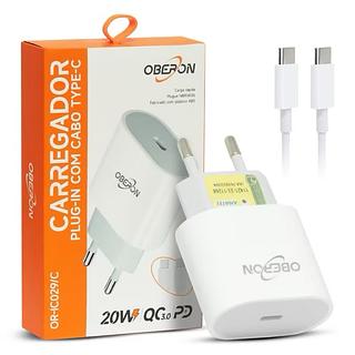 carregador de celular 20w com cabo type C/iphone