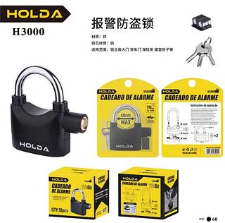 Cadeado Com Alarme Sonoro Antifurto Moto Bike Casa 110db-