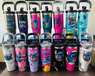 Garrafa Stitch Térmica Inox 900ML Garrafa Térmica Inoxidável com tampa