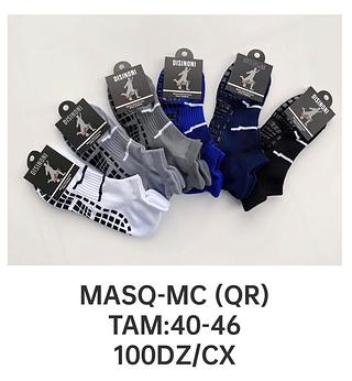 KIT 12 pares MEIA FUTEBOL ALGODÃO SOQUETE ACADEMIA C/DERRAPANTE UNISEX