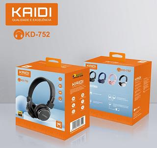 Fone De Ouvido De Arco Bluetooth Kaidi Kd-752 Mp3 Micro Sd