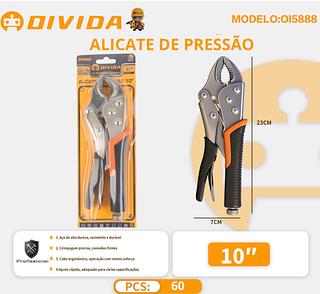 Alicate de pressão Emborrachado Mordente Curvo 10” Arsenal