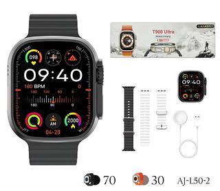 Relógio Smartwatch T900 Ultra Série 8 Bluetooth tem 2pulseiras