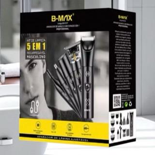 Maquina Barbeador Aparador Pelos 5 EM 1 Barba Cabelo Nariz Orelha Sobrancelha Eletrico Recarregavel—BAMX