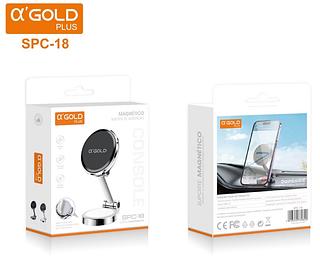 SUPORTE MAGNÉTICO PARA CARRO DOBRAMENTO DUPLO + Base gira 360 graus—AGOLD