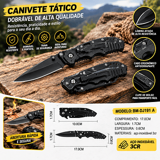 Faca pequena aço inox canivete—BMAX