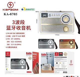 RadioRetro Vintage Fm Am Usb Sd Bateria BLUETHOOL