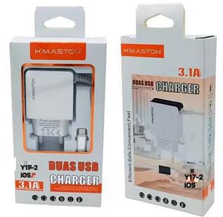 Carregador Para iPhone Turbo 2usb Hmaston 3.1a