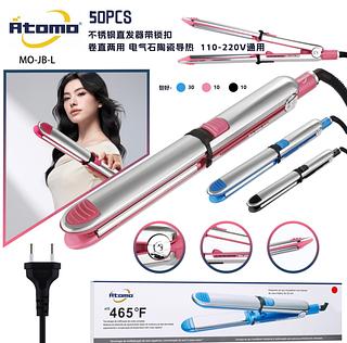 Chapinha e Babyliss 2 em 1 Profissional - Alisa e Modela Cachos com Controle de Temperatura-Bivolte 110v-220v
