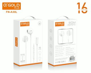 Fone de Ouvido Estéreo com Microfone Tipo C—AGOLD